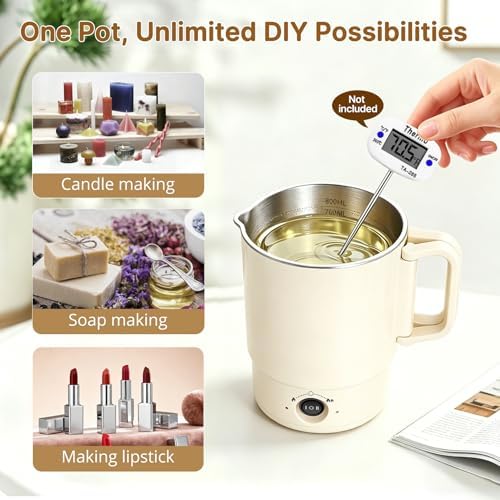 Electric Wax Melting Pot for Candle Making with Pour Spout for Beginners - Image 5
