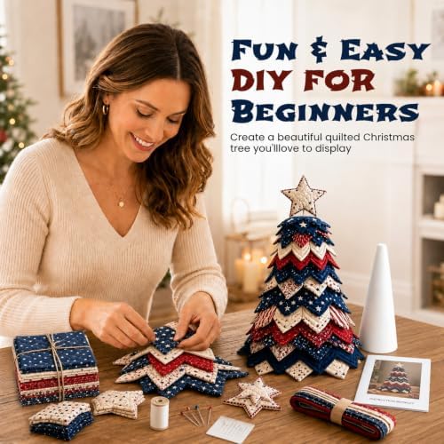 Daily Partner Americana Christmas Tree Quilt Kit - Image 6
