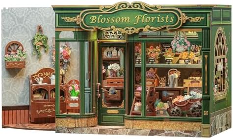 CUTEBEE Book Nook Kit, Miniature House Kit for Adults, Flower Shop Booknook by CUTEBEE