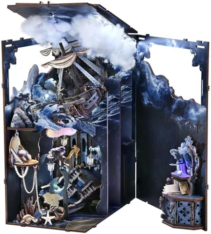 Song of The Sirens Book Nook Kit, DIY Miniature Dollhouse Kit for Adults by CCCDF
