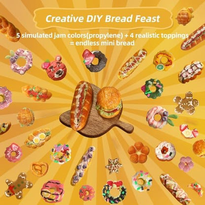 iLAND Air Dry Clay Kits Fun Crafts for Teens DIY Mini Bakery Miniature Food Toy Easy Crafts for Adult Women 1/12 Scale Accessories of Dollhouse Kitchen Creative Family Game Night Birthday Gift Ideas - Image 4