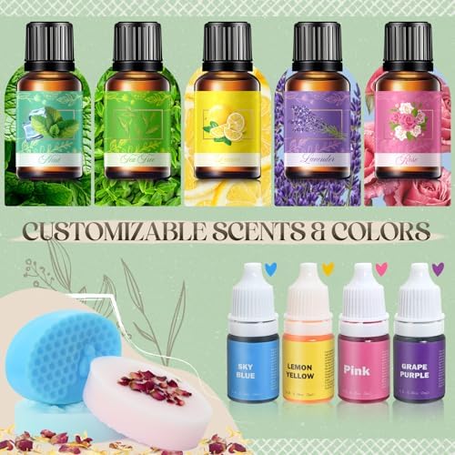 Jcoos Soap Making Kit, Complete DIY Soap Making Kit for Kids Adults - Image 3