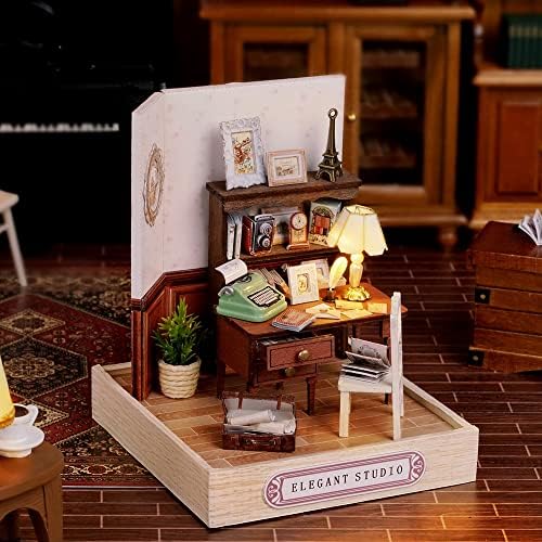 DIY Miniature Dollhouse Kit with Furniture Plus Dust Proof for Teens Adults - Image 2