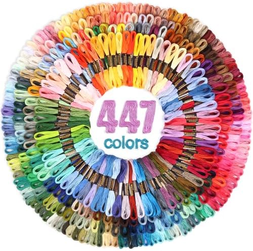 LOVIMAG Embroidery Thread 447pcs Friendship Bracelet String Floss Kit Yarn by LOVIMAG
