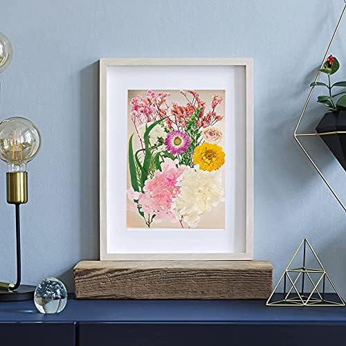 Cayway 9 Pack Dried Flower Paper Craft Set Include 3 Pack Mixed Wooden Paper Making Mold Frame, Dried Flowers, Spoon Stirrer - Image 6