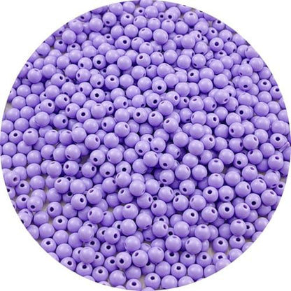 700pcs Acrylic Round Beads for Crafts 6mm Resin Candy Color Spacer Beads with Hole for Jewelry Making Sewing Crafts Decoration Necklaces Bracelets Earrings Supplies(Light Purple) by Unknown