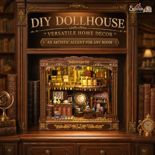 Spilay DIY Miniature House Kit for Adults, Miniature Dollhouse Kit - Image 4
