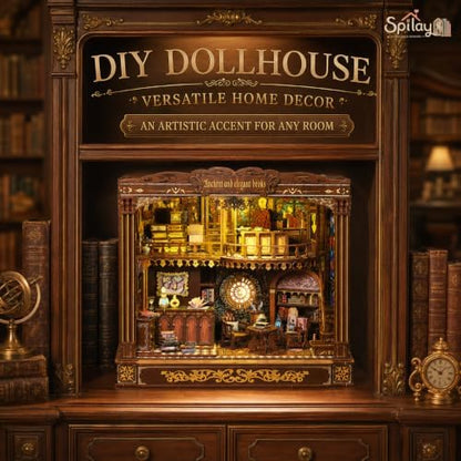 Spilay DIY Miniature House Kit for Adults, Miniature Dollhouse Kit - Image 4