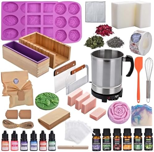 Soap Making Kit All-in-One DIY Soap Making Supplies for Adults by KELODO