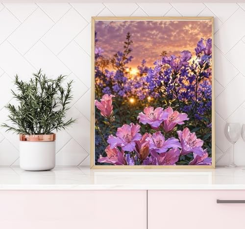 DOTSTART Paint by Numbers Kit for Adults, Sun and Flowers Paint by Number for Adults,Acrylic Adults' Paint-by-Number Kits, DIY Easy Paint by Number Adult for Home Wall Art Decor, 11.81X15.75inch - Image 4