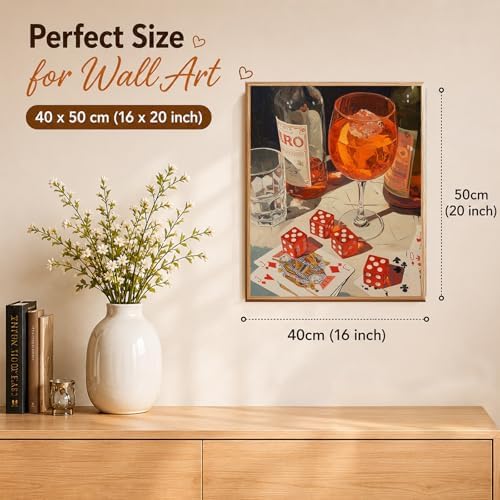 AUKELHJ Paint by Numbers Kit for Adults Beginner, Card Table, 16X20 Inch - Image 3