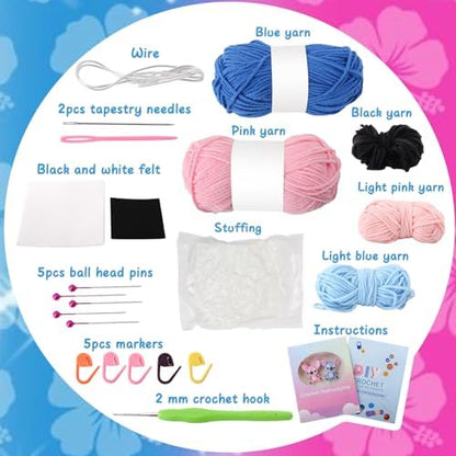 ALODNY Christmas Crochet Kit for Adults,Beginners Knitting Hooks Yarn Set - Image 3