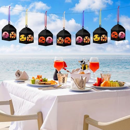 Maitys 16 Sets Summer Beach Paper Lantern Suncatcher Craft Kits - Image 5