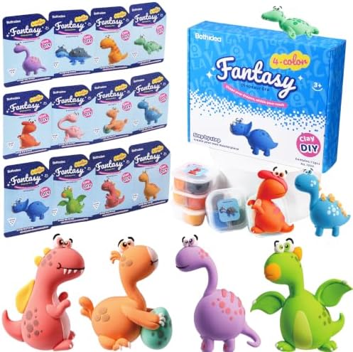 Air Dry Clay Kits, Kids Clay Set with Modeling Tools, DIY Art Crafts for Gifts Air Dry Clay Kit Set for Ages 3-12 Boys and Girl Creative Family DIY and Holiday Celebrations Birthday Party by Bothidea