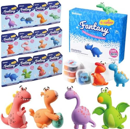 Air Dry Clay Kits, Kids Clay Set with Modeling Tools, DIY Art Crafts for Gifts Air Dry Clay Kit Set for Ages 3-12 Boys and Girl Creative Family DIY and Holiday Celebrations Birthday Party by Bothidea