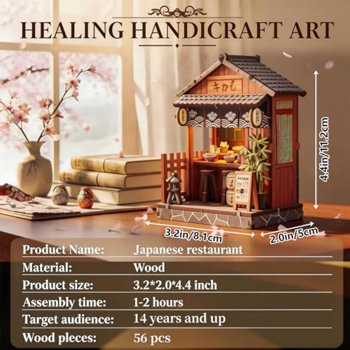Book Nook Kit, DIY Miniature House Dollhouse Kit for Adults and Teens - Image 2
