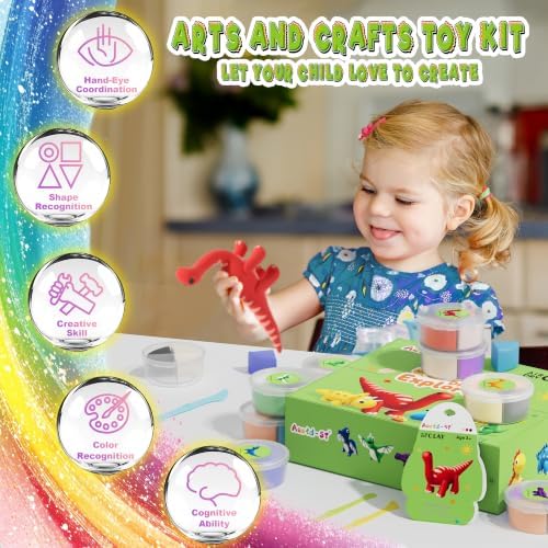 Aestd-ST Air Dry Clay Kit - Dinosaur Theme, Modeling Clay for Kids - Image 6