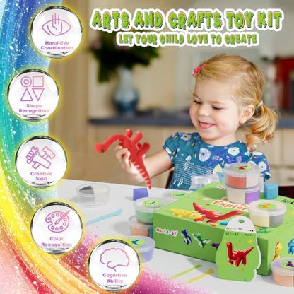Aestd-ST Air Dry Clay Kit - Dinosaur Theme, Modeling Clay for Kids - Image 6
