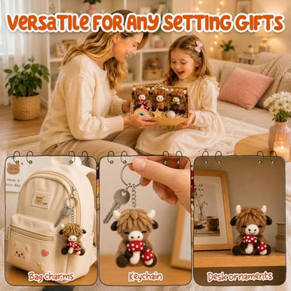 Voduynl Beginner Needle Felting Kit (Cow) - Image 5