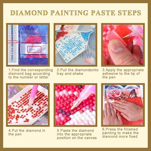 DOTSOPS Landscape Diamond Art Painting Kits Round Full Drill 11.8 x 15.7 in - Image 4