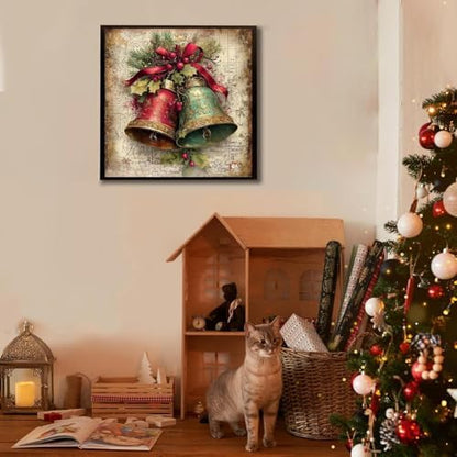 Tiwabb Christmas Bell Stamped Cross Stitch Kits for Adults Beginners - Image 3