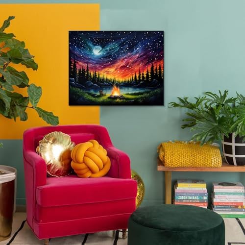 HITO Starry Sky Paint by Numbers Kit for Adults, Adult Paint by Number Kits - Image 6
