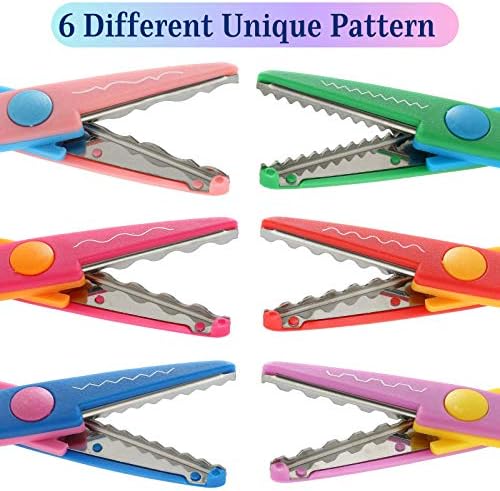 Mr. Pen- Craft Scissors Decorative Edge, 6 Pack, Bright Zig Zag Scissors - Image 4