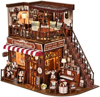 TOYQI Mini House Kit, DIY Miniature Dollhouse Book Nook Kits for Adult by TOYQI
