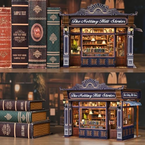 TOYQI Book Nook Kit, DIY Miniature Dollhouse Kit for Adults and Teens - Image 5