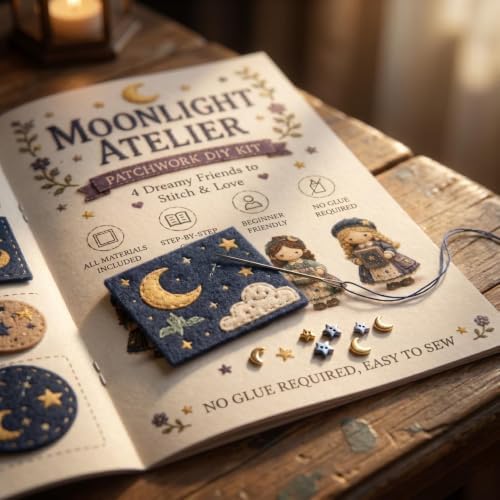 Forest Patchwork DIY Kit Series Beginner Sewing Craft Kit, #G - Image 3