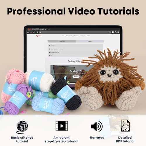 CrochetBox Bigfoot Crochet Kit for Beginners, Easy Craft for Adults - Image 4