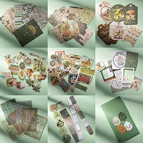 YagCu Aesthetic Scrapbook Kit, Junk Journal Scrapbooking Supplies, Vintage Journaling Set Bullet Journals Material, Large Collection for Women Adults Beginners, Arts Craft Ephemera - Image 5