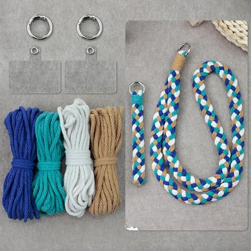BUFANTL Macrame Kit for Beginners, Heart Decor Set - 2 Wall Hangings, 1 Keychain & 2 Napkin Rings for Romantic Gifts by Unknown
