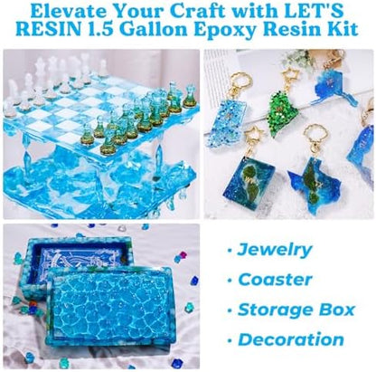 LET'S RESIN Resin Epoxy Kit, 1.5 Gallon Bubble Free & Crystal Clear Epoxy - Image 6