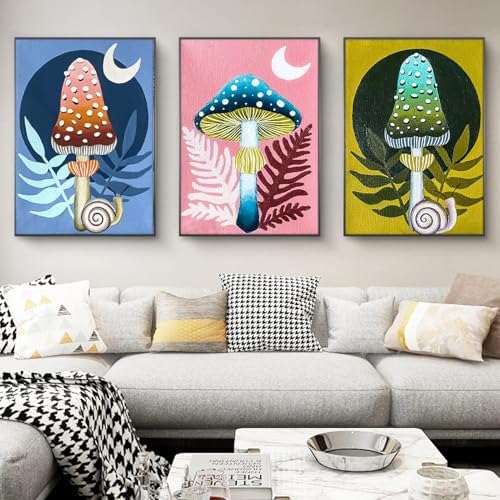 YALKIN Paint by Numbers for Adults and Kids Beginner, Painting by Number Kits On Canvas,Without Frame DIY Color Oil Painting Acrylic Paints,Home Wall Decor（6 Pack 8x12 in） - Image 3