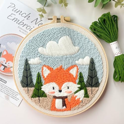 Myfelicity Punch Needle Kit for Beginners – Fox Pattern, Includes Threads & Pattern for All Skill Levels (Fox Design) - Image 7