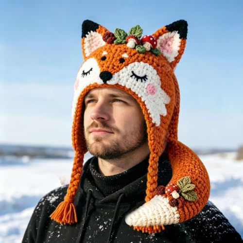 Fantasy Hood Hat DIY Crochet Kit Series for Beginners (Fox) - Image 5
