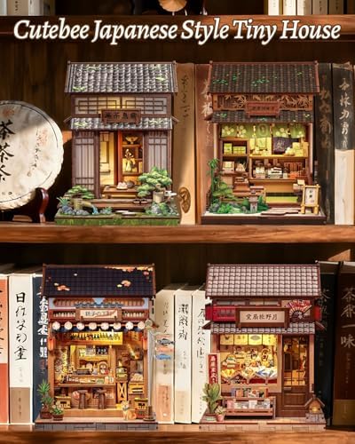CUTEBEE Book Nook Kit - DIY Miniature House Japanese Tea House - Image 6