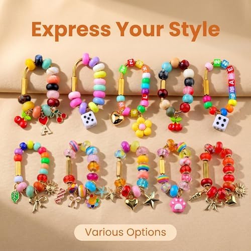 Keychain Charms Bulk 30pcs mixed Cute 3D Charms for Keychain Making for Bracelet Earring Jewelry Making DIY Crafts Includes Animal Food Fruit Flower Designs - Image 3
