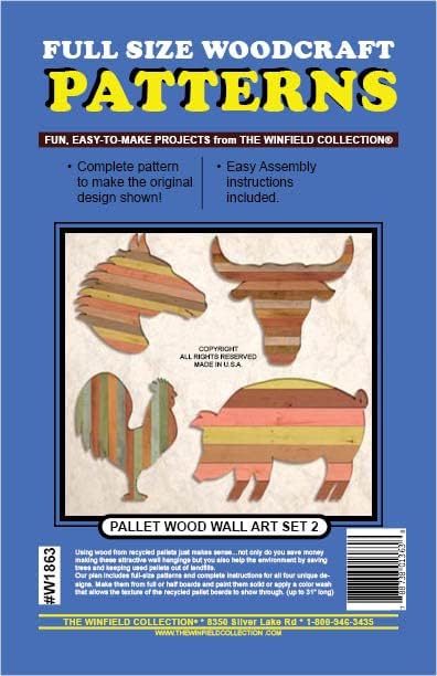 Pallet Wood Wall Art Woodworking Project Plan Set 2 by Unknown