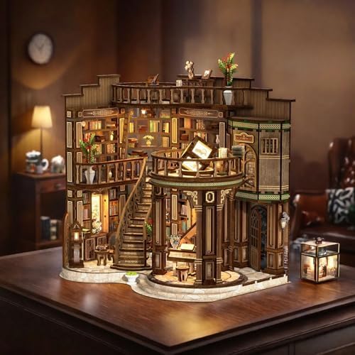 Book Nook Kit for Adults, DIY Miniature House Kit, Fantasy Library - Image 3