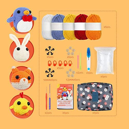 Coopay Crochet Kit for Beginners Adults w/Step-by-Step Tutorial - Image 6