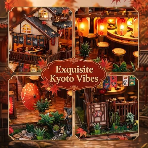 DIY Miniature House Kit, Dollhouse Diorama with LED Lights - Sushi House - Image 5