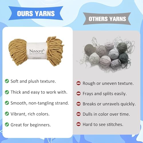 Noocro Amigurumi Crochet Kit for Beginners, Intermediate and Advanced Crocheters, DIY Crochet Plushie Kit with Complete Kit, Detailed Instrucions and Video Tutorial - Fun Craft Gift (Seal) - Image 5