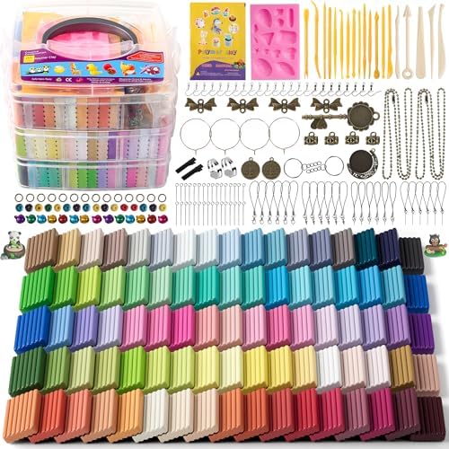 Aestd-ST Polymer Clay Kit 85 Colors, Oven Bake Modeling Clay for Kids by Aestd-STqualityclay