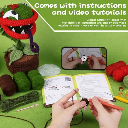 Yizzvb Crochet Kit Beginners Crochet Starter Kits Knitting Supplies - Image 4