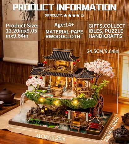 Spilay DIY Miniature House Kit for Adults, Fairyland Miniature Dollhouse - Image 2