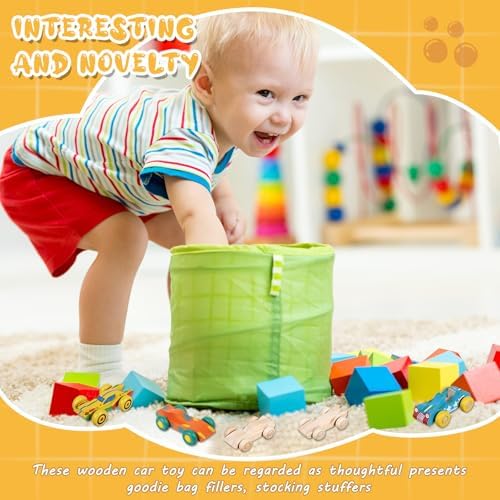 Beeveer 20 Pcs Unfinished Wooden Cars DIY Toys, Paintable Toy Cars Crafts to Paint for Students Home Activities Family Time Handicraft Projects Party Favors (Popular) - Image 5