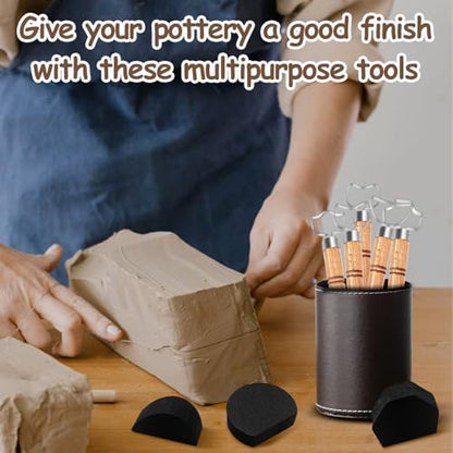 GeryVtee Pottery Mug Handle Tool Set Clay Carving Tools for Craft Projects - Image 5