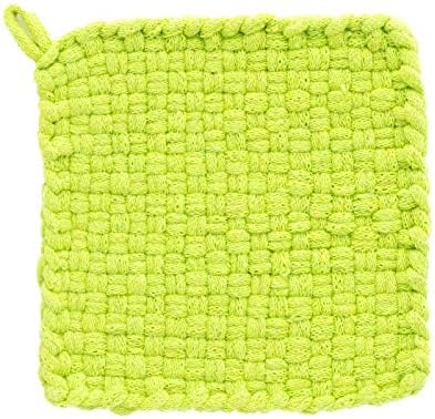 Harrisville Designs Friendly Loom Lime Color Potholder Cotton Loops 7" Traditional Size Loops Make 2 Potholders, Weaving Yarn Crafts Activities for Kids and Adults - Image 2